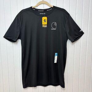 Carhartt Force Sun Defender Light -weight Black Short Sleeve Tee Size M